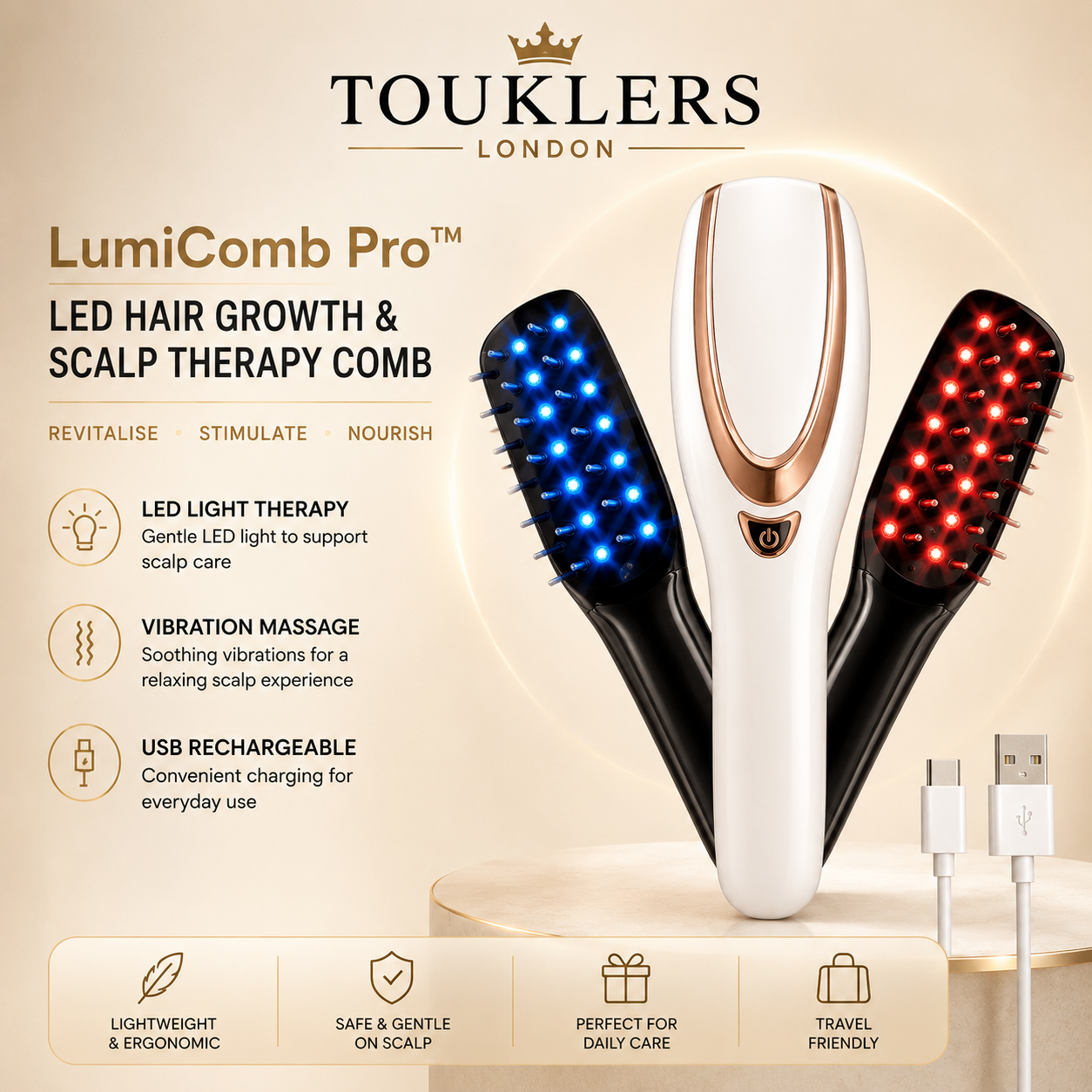 Professional Hair Straightener by Touklers for Smooth & Silky Hair | UK & Europe